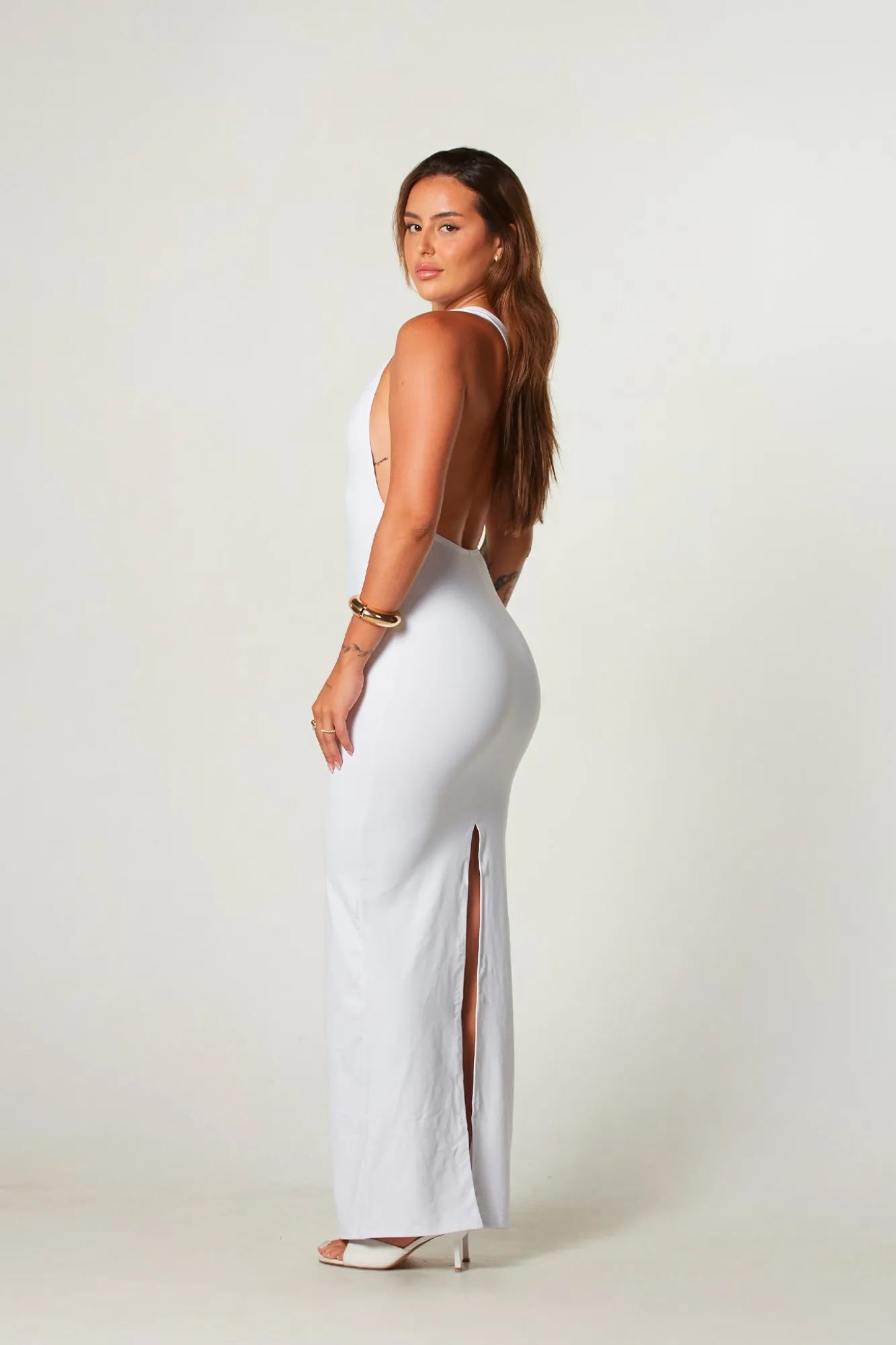 Vestido Miss Poliamida Branco