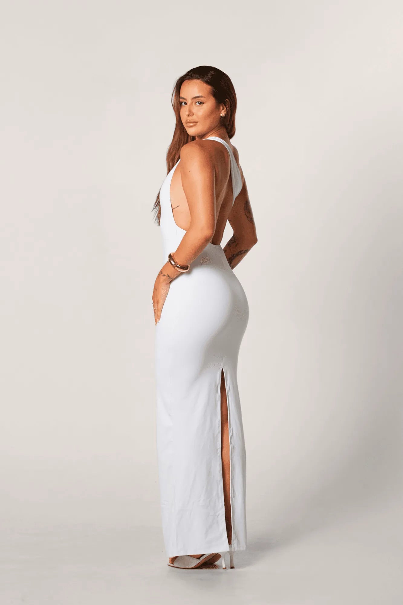 Vestido Miss Poliamida Branco